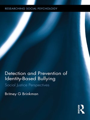 cover image of Detection and Prevention of Identity-Based Bullying